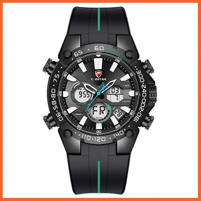 Mens Watches Top Luxury Brand Fashion Sport Watch | Chronograph Waterproof Quartz Silicone Wristwatch
