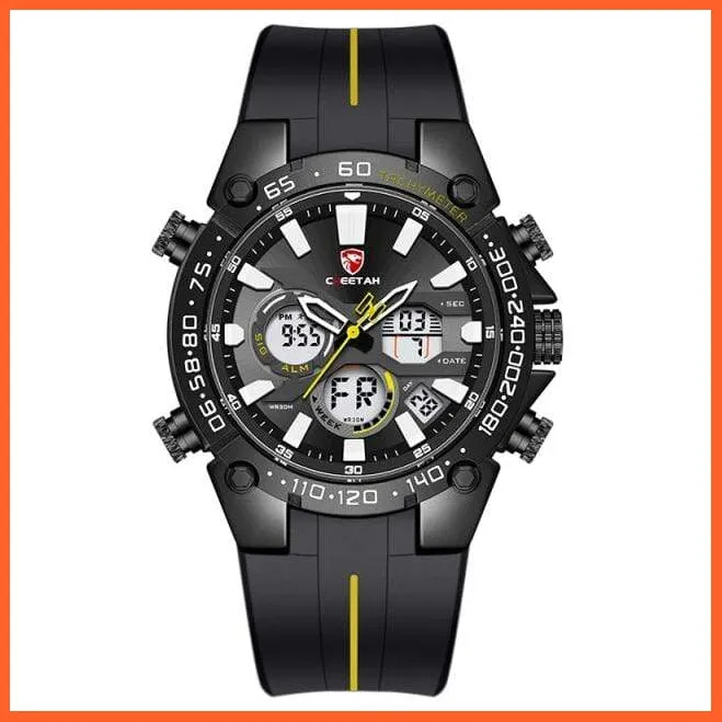 Mens Watches Top Luxury Brand Fashion Sport Watch | Chronograph Waterproof Quartz Silicone Wristwatch