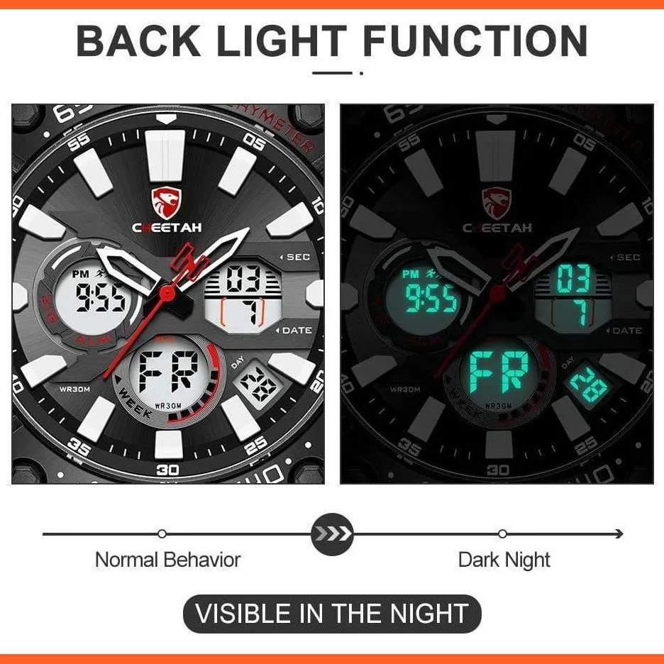 Mens Watches Top Luxury Brand Fashion Sport Watch | Chronograph Waterproof Quartz Silicone Wristwatch
