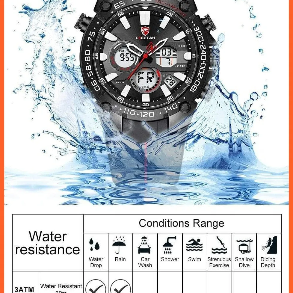 Mens Watches Top Luxury Brand Fashion Sport Watch | Chronograph Waterproof Quartz Silicone Wristwatch