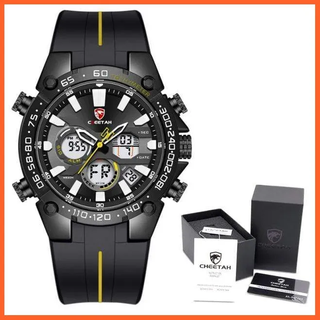 Mens Watches Top Luxury Brand Fashion Sport Watch | Chronograph Waterproof Quartz Silicone Wristwatch