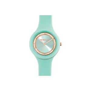 Mint Green & Rose Gold Colours Waterproof Watch