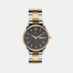 Modern Black Analog Men Stainless Steel Watch 8007T-M1204