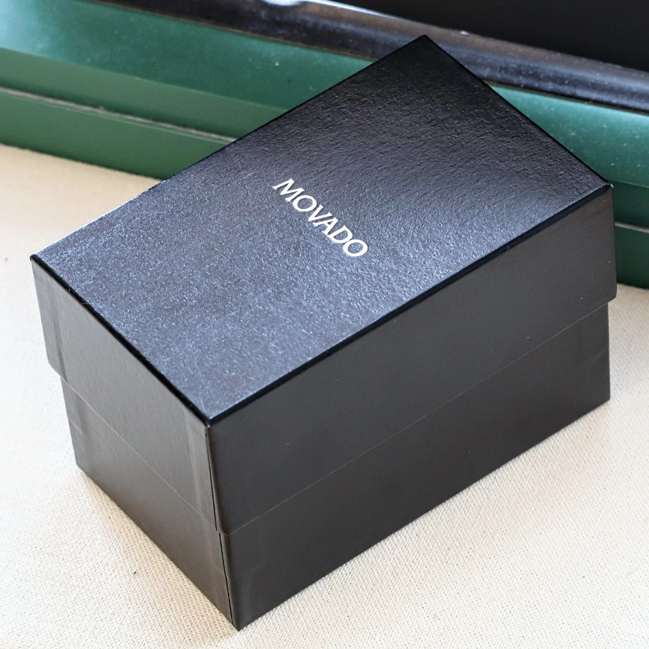 MOVADO MUSEUM Juro Watch Ref. 84.G21899 Black Dial ALL S.S. - Box & Papers!