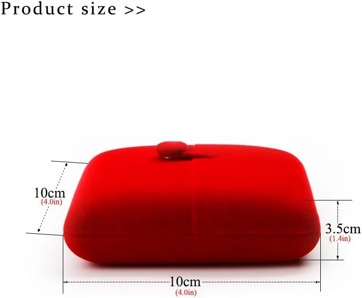 Oirlv Multifunctional Jewelry Box Velvet Pendant Necklace Gift Box Storage Case