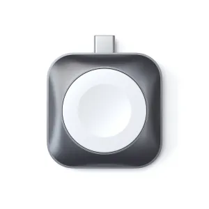 [OPEN BOX] SATECHI USB-C Magnetic Charging Dock for Apple Watch - White/Gray