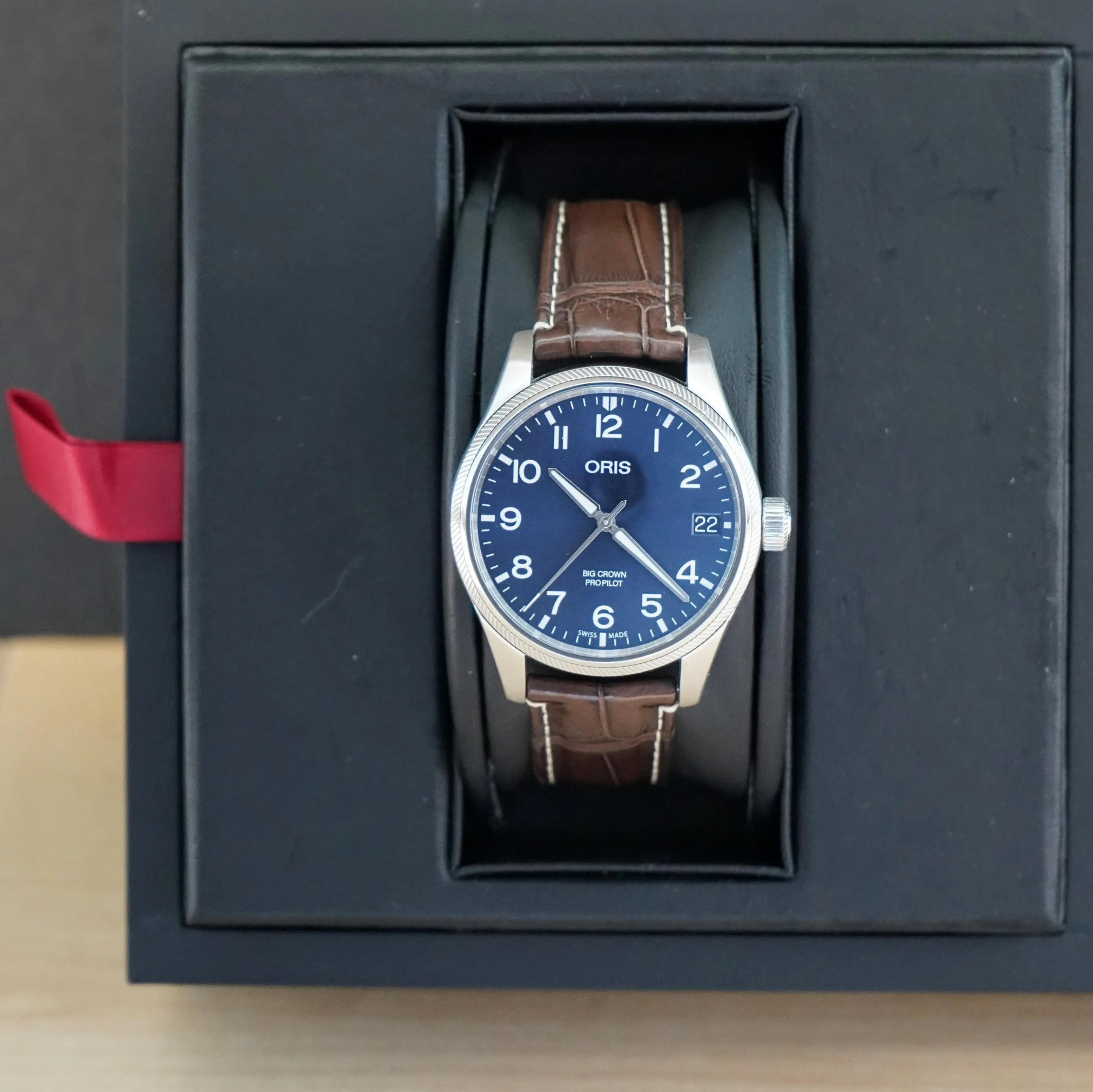 ORIS Big Crown ProPilot Big Date Watch Blue Dial 41mm Automatic Wristwatch - Double Box & Papers