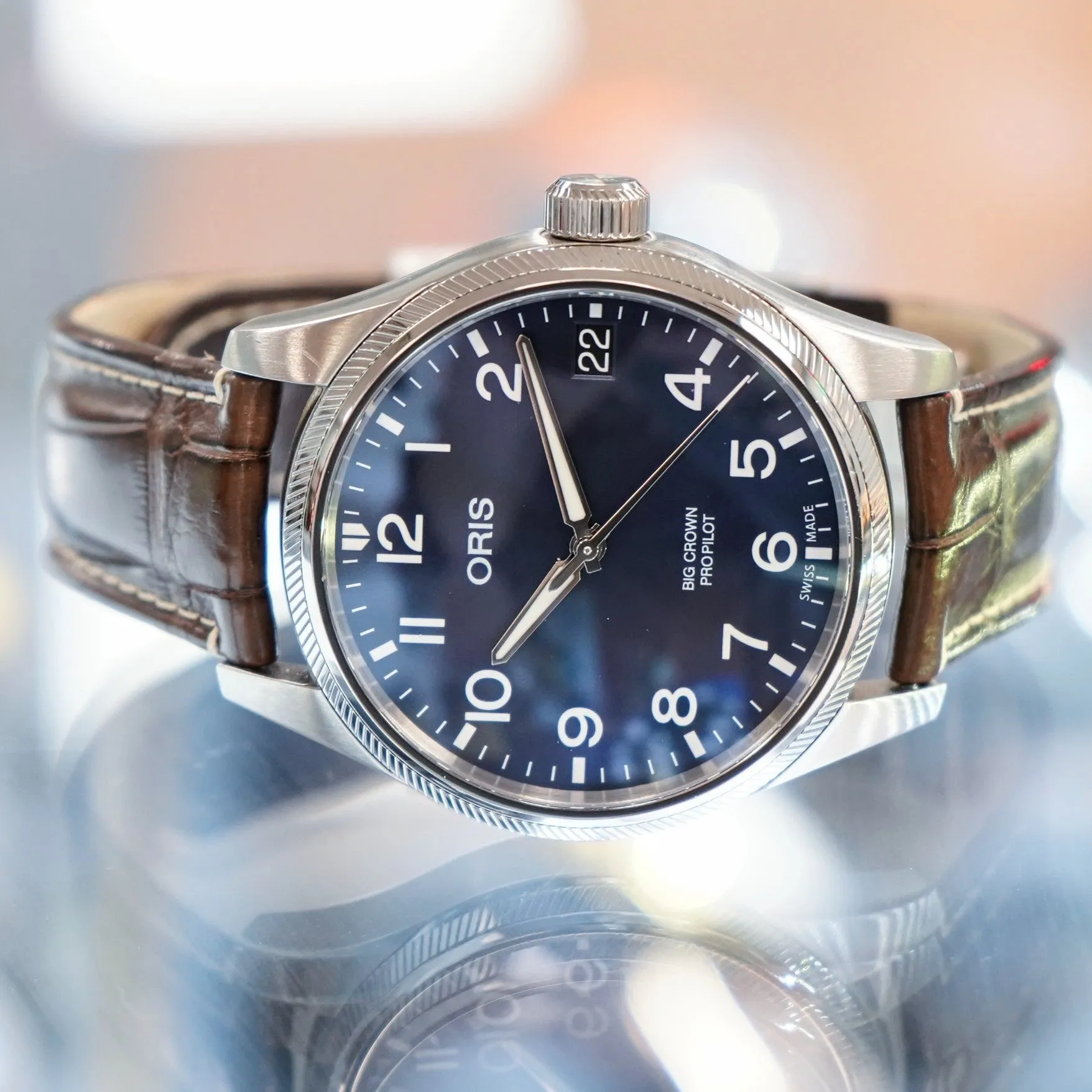 ORIS Big Crown ProPilot Big Date Watch Blue Dial 41mm Automatic Wristwatch - Double Box & Papers