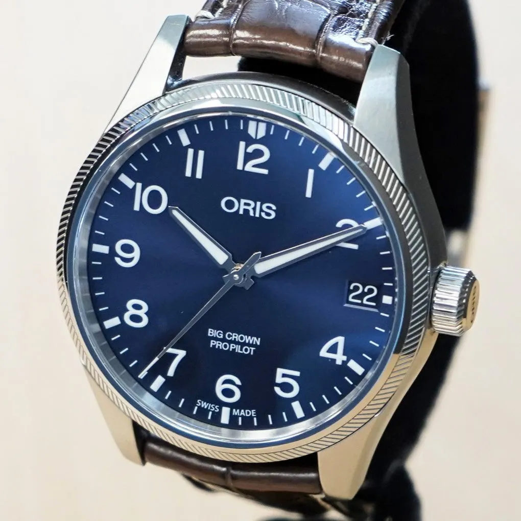 ORIS Big Crown ProPilot Big Date Watch Blue Dial 41mm Automatic Wristwatch - Double Box & Papers