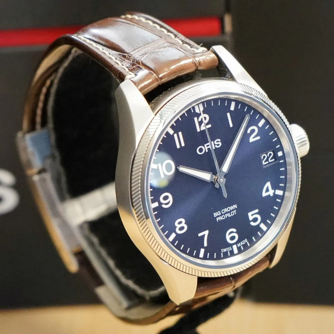 ORIS Big Crown ProPilot Big Date Watch Blue Dial 41mm Automatic Wristwatch - Double Box & Papers