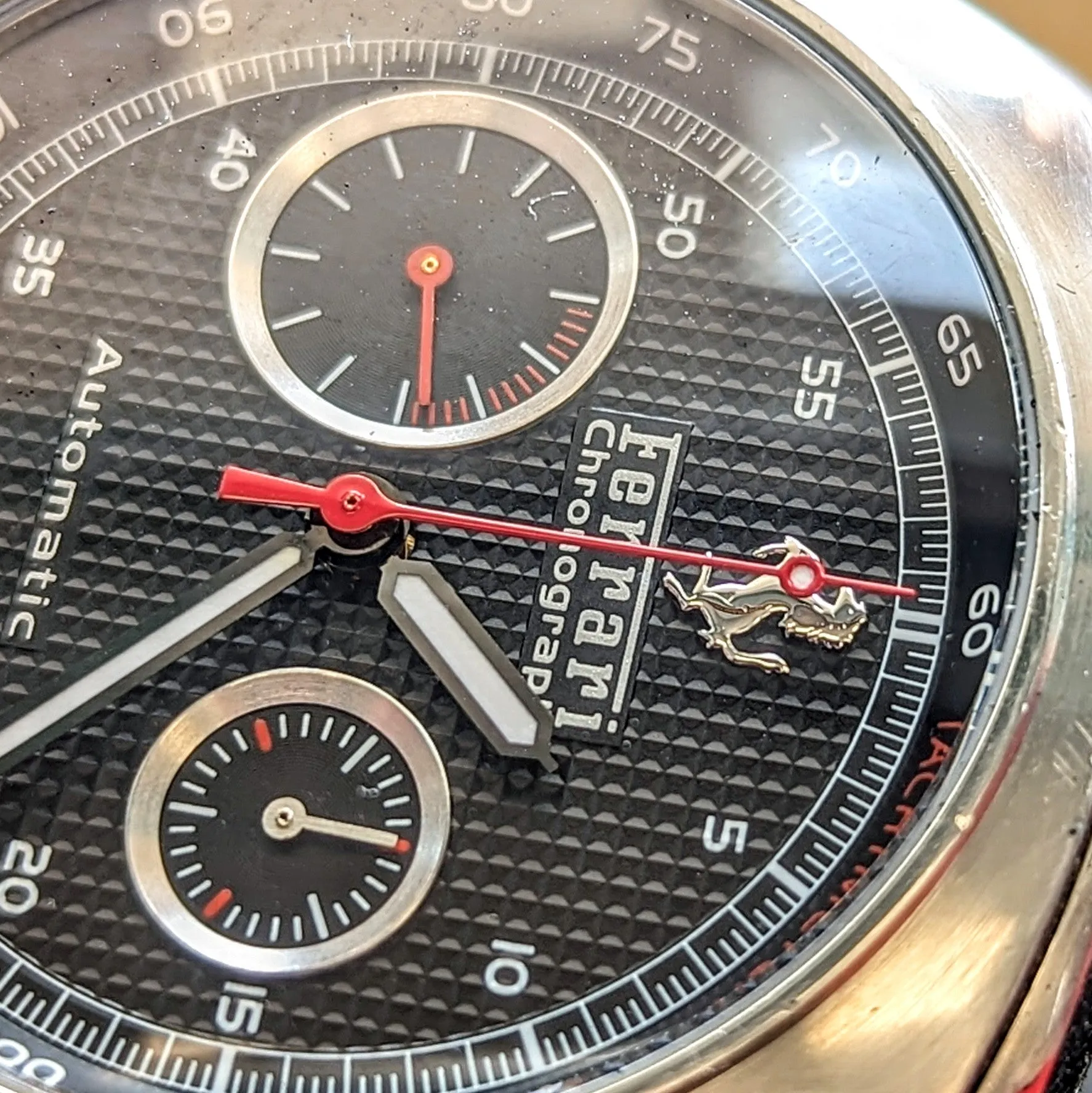 PANERAI Ferrari Grandturismo Chronograph Watch FER004 45mm Automatic Wristwatch - ALL Original Box & Papers