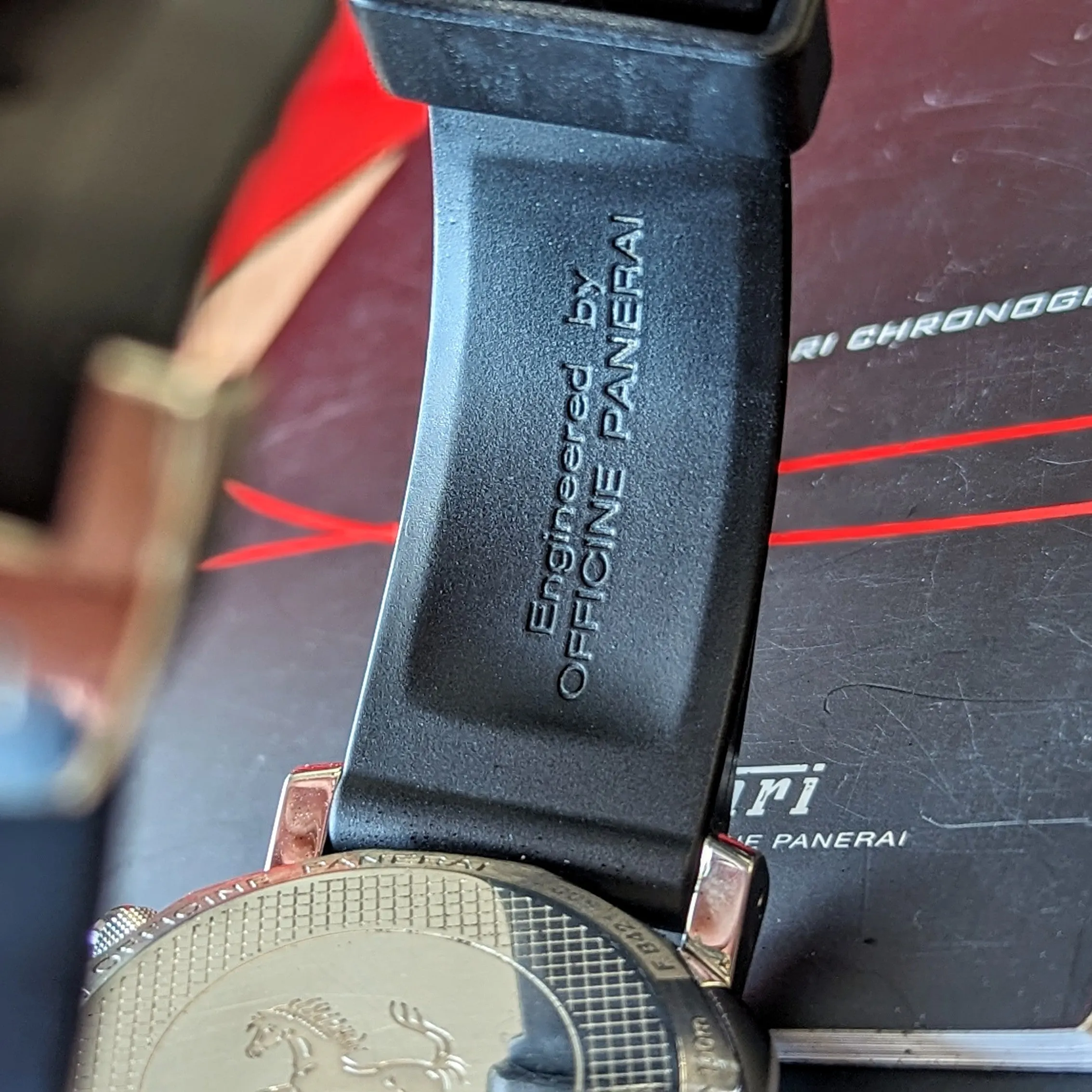 PANERAI Ferrari Grandturismo Chronograph Watch FER004 45mm Automatic Wristwatch - ALL Original Box & Papers
