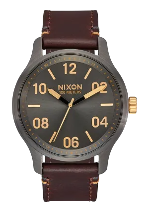 Patrol Leather - Gunmetal / Gold