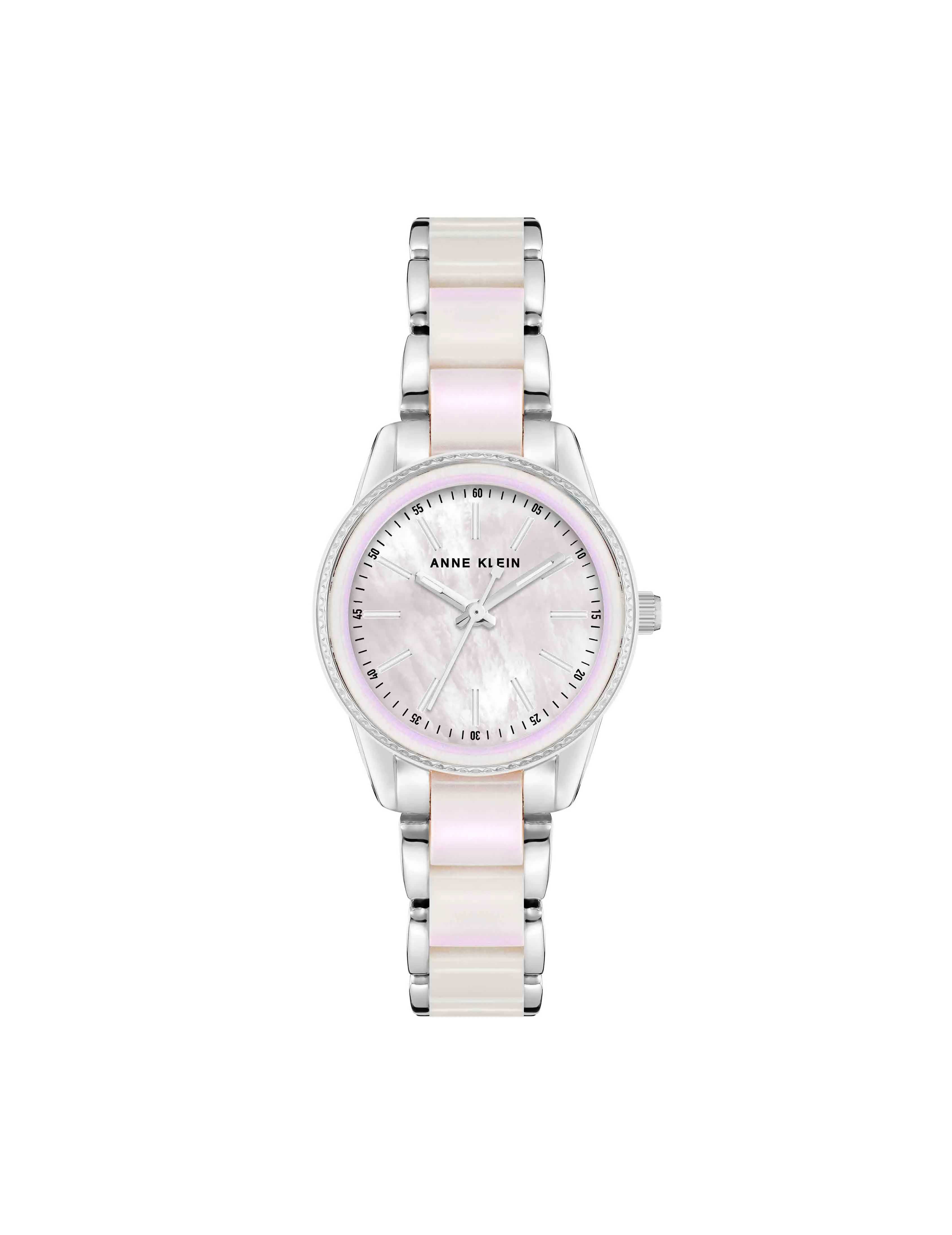 Pearlescent Resin Link Bracelet Watch