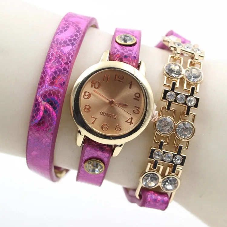 Personality Crystal Patchwork Watch