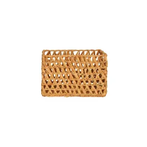 Poe Large Rectangular Water Hyacinth Storage Basket