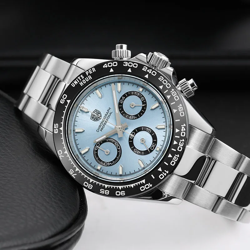 ★Pre-Owned★Watchdives WD16500 39mm VK63 Chronograph Watch