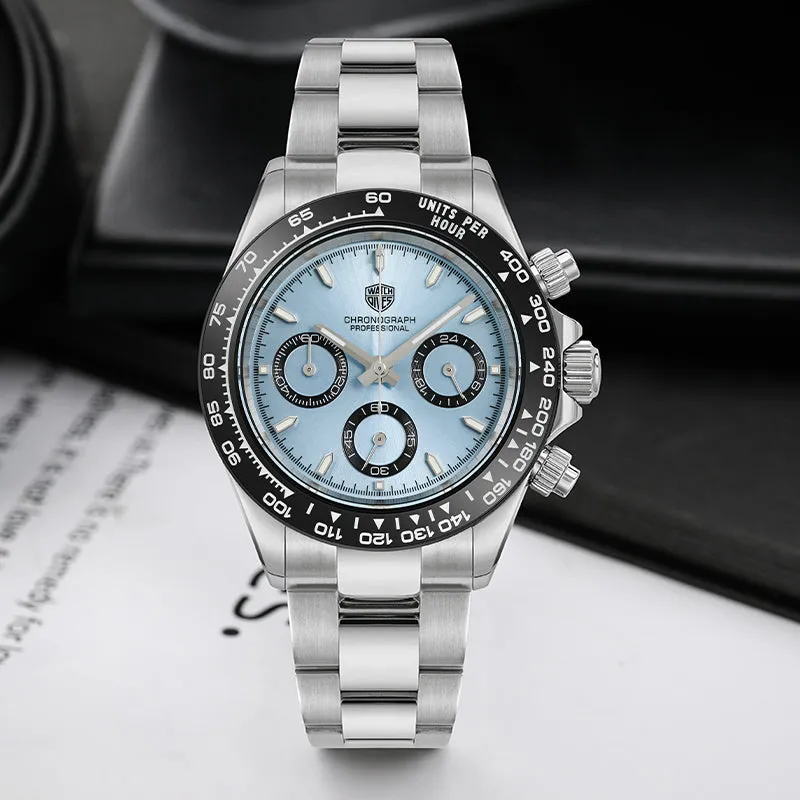 ★Pre-Owned★Watchdives WD16500 39mm VK63 Chronograph Watch