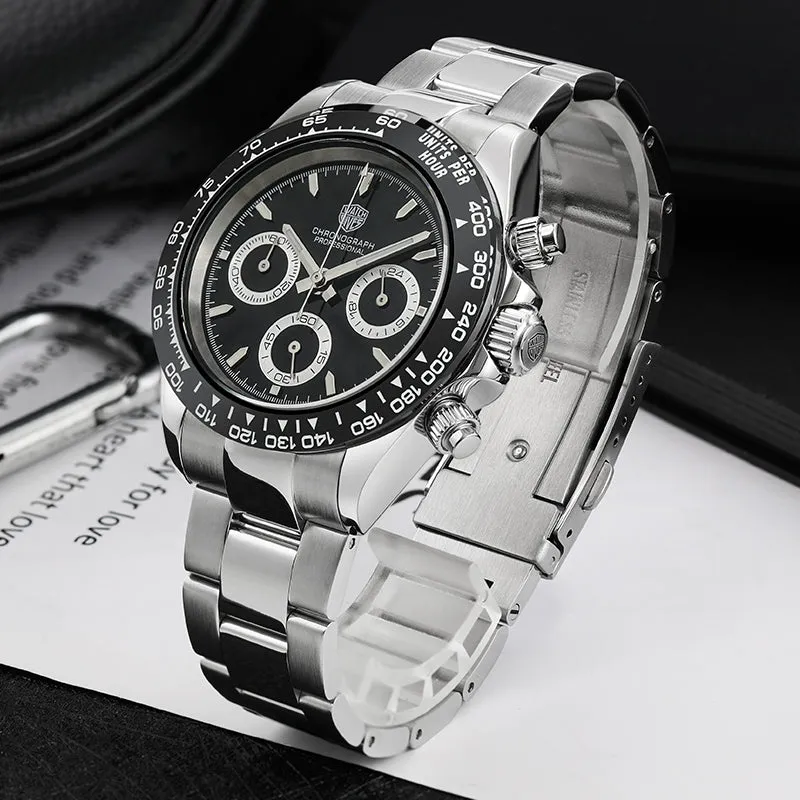 ★Pre-Owned★Watchdives WD16500 39mm VK63 Chronograph Watch