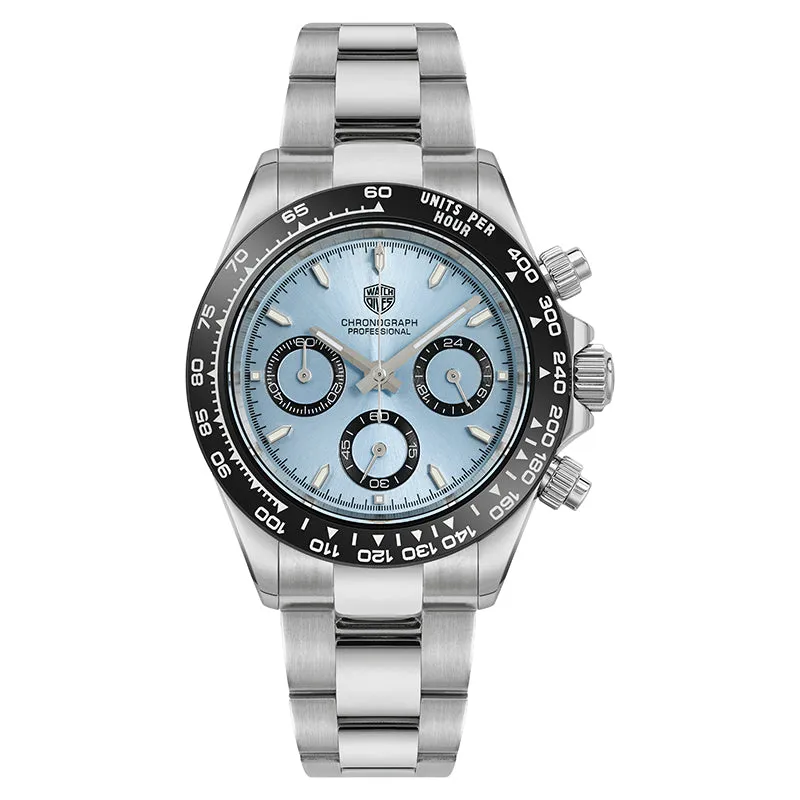 ★Pre-Owned★Watchdives WD16500 39mm VK63 Chronograph Watch