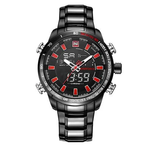 Quartz Analog Luxury Fashion Sport Wristwatch Waterproof Stainless for Men