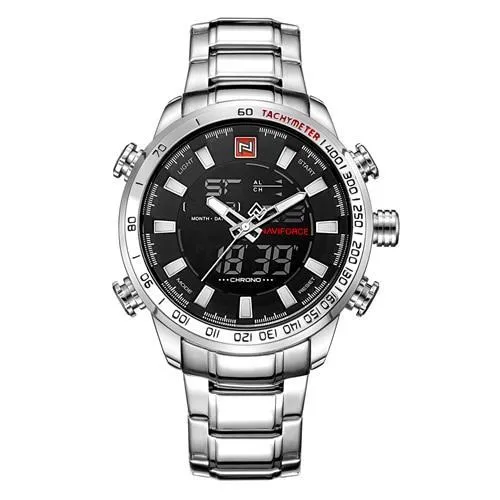 Quartz Analog Luxury Fashion Sport Wristwatch Waterproof Stainless for Men