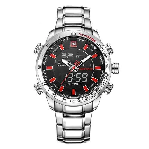 Quartz Analog Luxury Fashion Sport Wristwatch Waterproof Stainless for Men