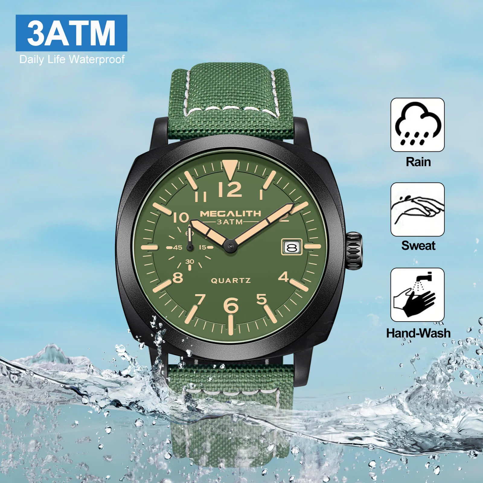 Quartz Watch | Nylon Band | Megalith 8283M