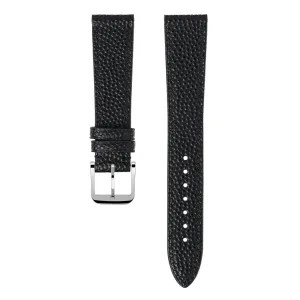 "Lagoon" Watch Strap in Caviar // Black