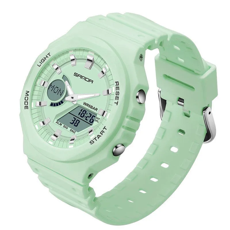 Sanda Sports Waterproof Analog Digital Watch for Men 6016