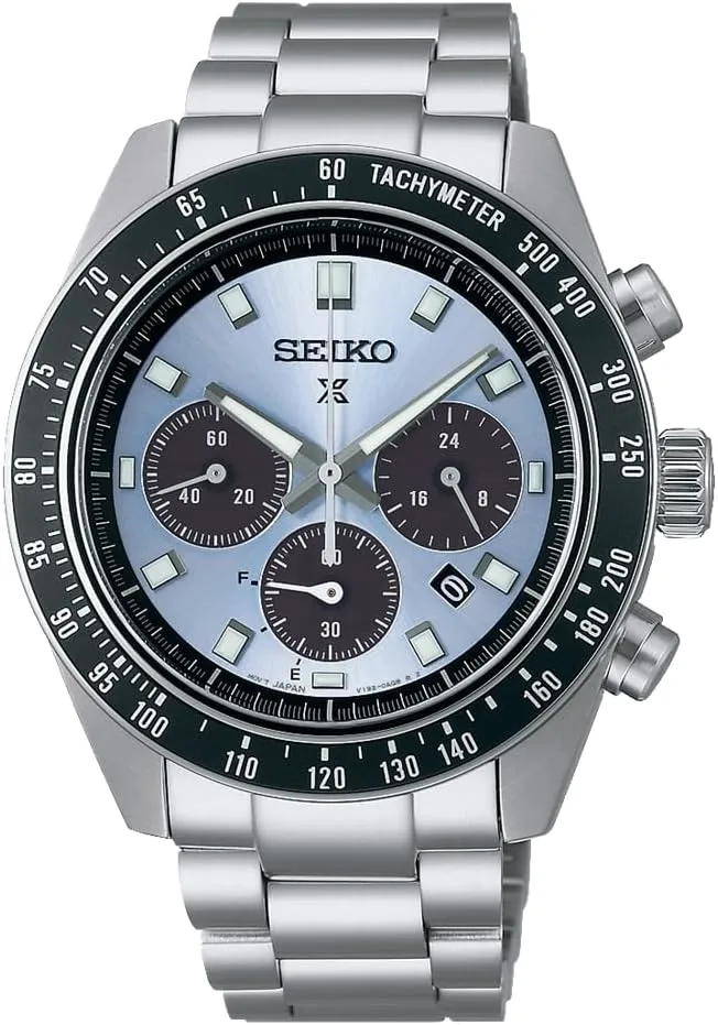 Seiko Men's SSC813 Prospex Solar Chronograph Watch, Blue, Sport Chronograph