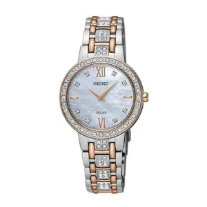 Seiko Womens Stainless Steel Band Preal Quartz Dial Watch - SUP362