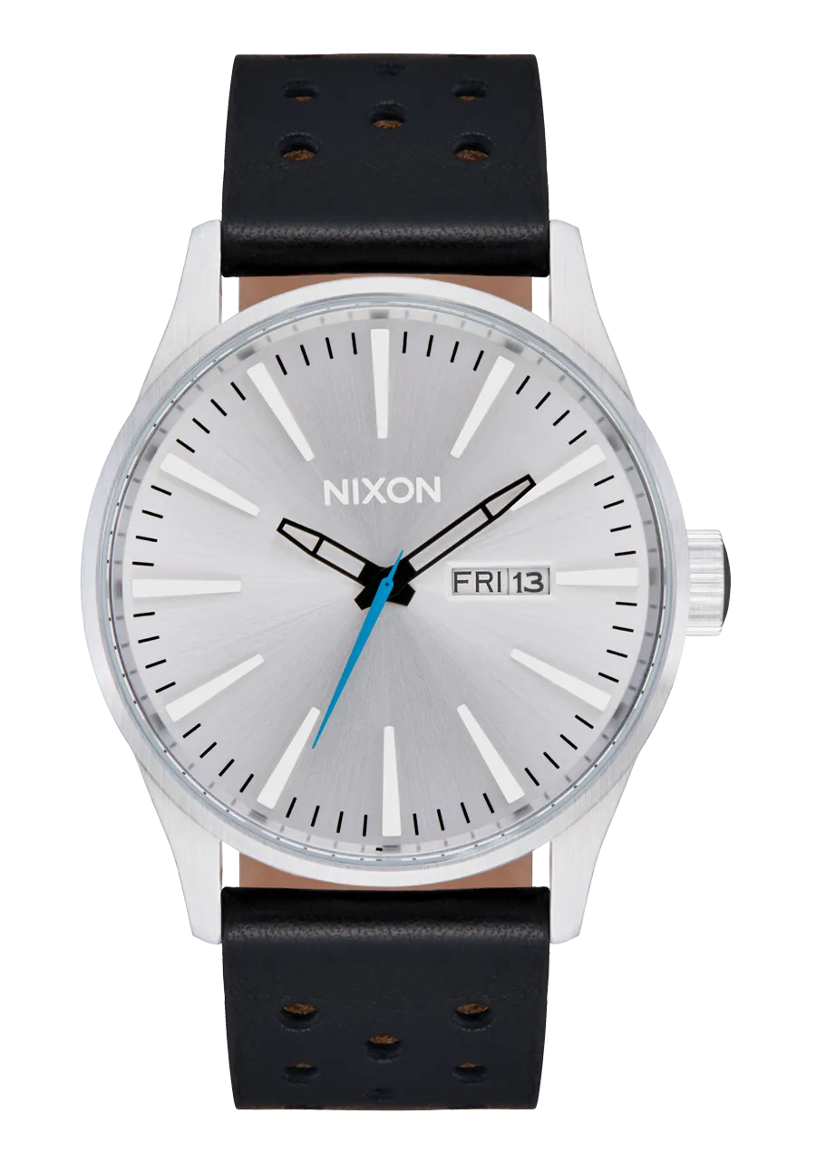 Sentry Leather - Chrome / Silver Sunray / Black