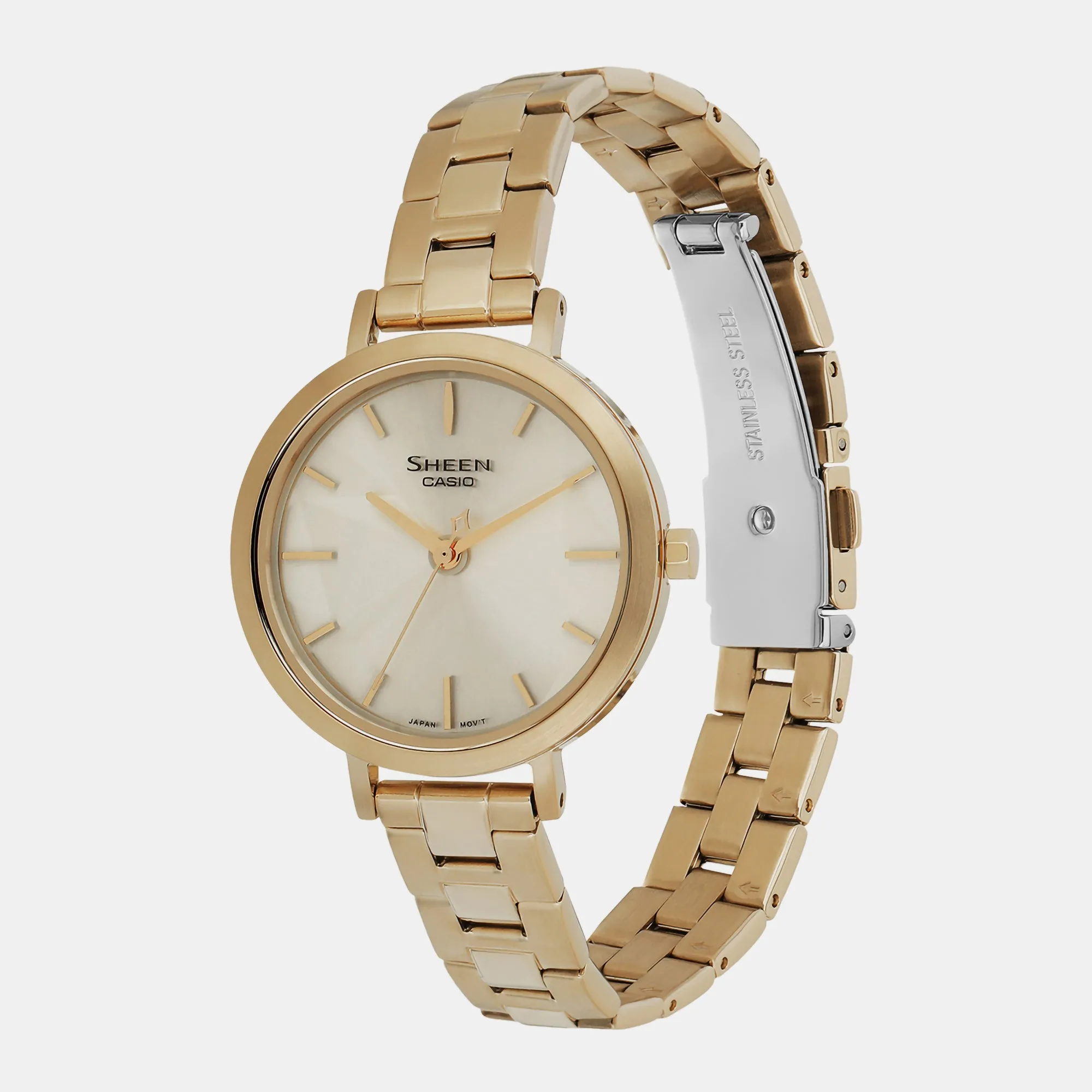 Sheen Gold Women's Analog Stainless Steel Watch SH302 - SHE-4558G-9AUDF