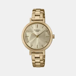 Sheen Gold Women's Analog Stainless Steel Watch SH302 - SHE-4558G-9AUDF