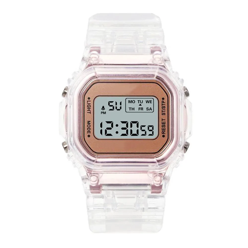 Sidiou Group Top Brand Men's Creative Sport Watches Luxury LED Digital Watch For Unisex Square Waterproof Luminous Watch