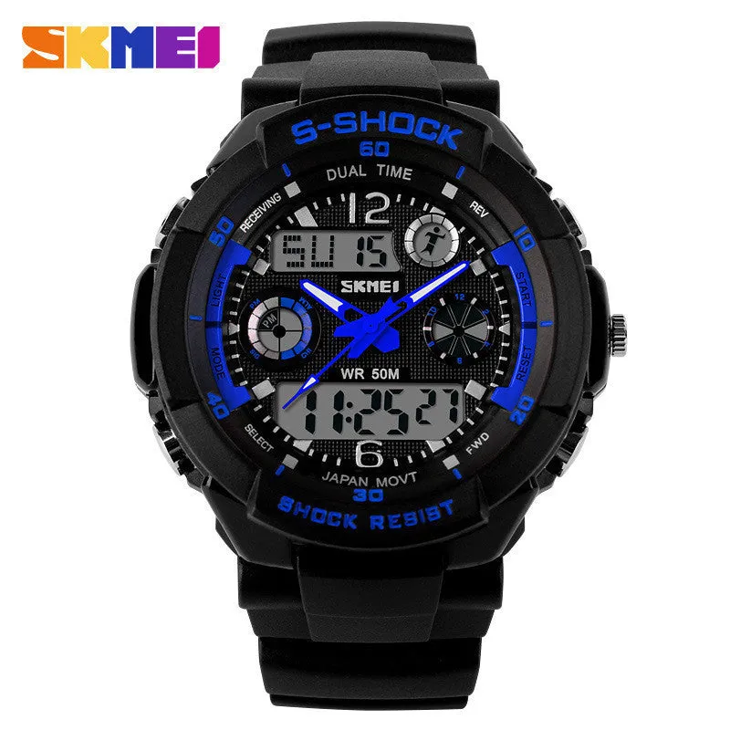 SKMEI Brand Digital Watch Men Sport Watch Dive Wristwatch 50M Waterproof Men's Military Watch relogio digital-watch