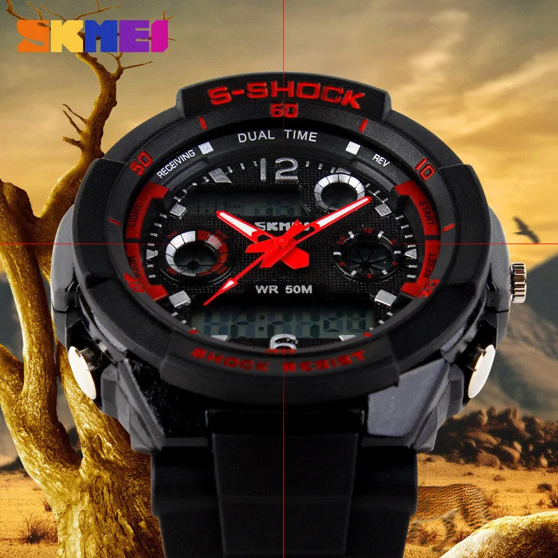 SKMEI Brand Digital Watch Men Sport Watch Dive Wristwatch 50M Waterproof Men's Military Watch relogio digital-watch