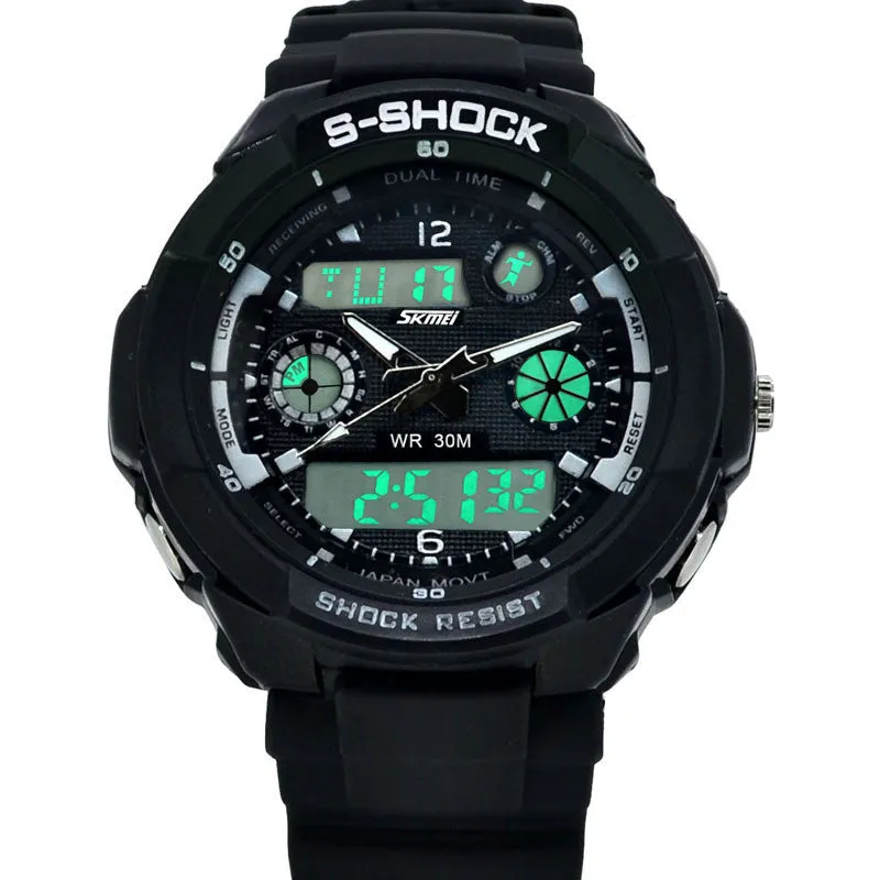 SKMEI Brand Digital Watch Men Sport Watch Dive Wristwatch 50M Waterproof Men's Military Watch relogio digital-watch