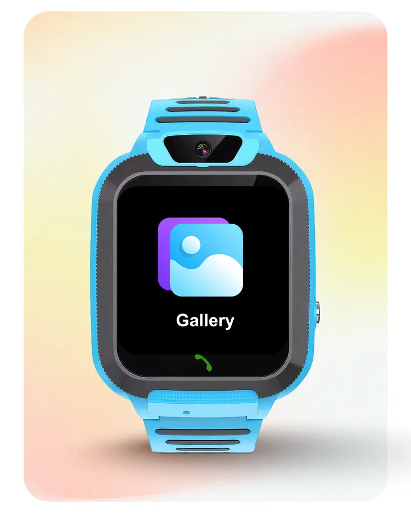 Spiky Basilisk Kids' Cute Waterproof Smartwatch With GPS - Black