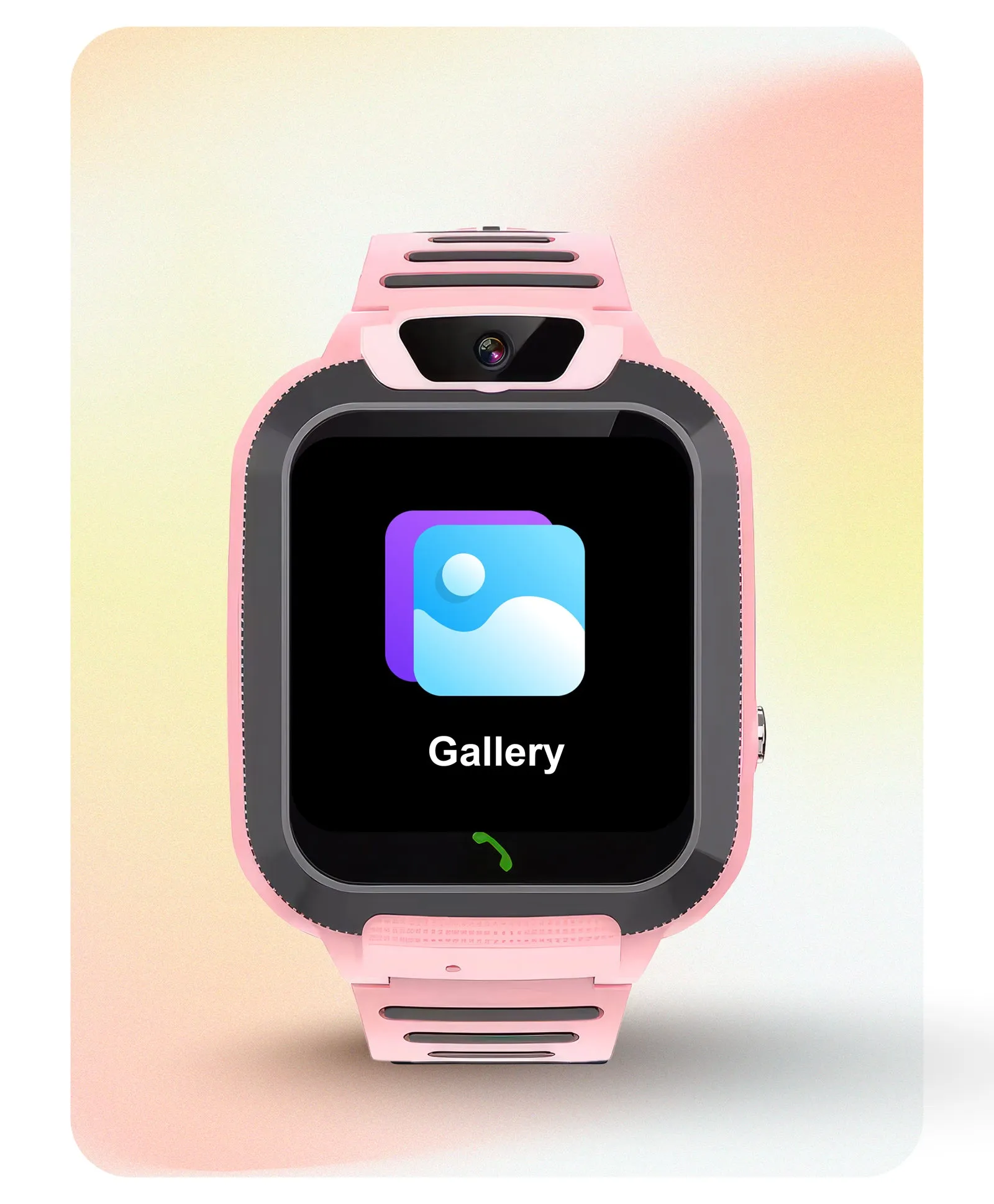 Spiky Basilisk Kids' Cute Waterproof Smartwatch With GPS - Black