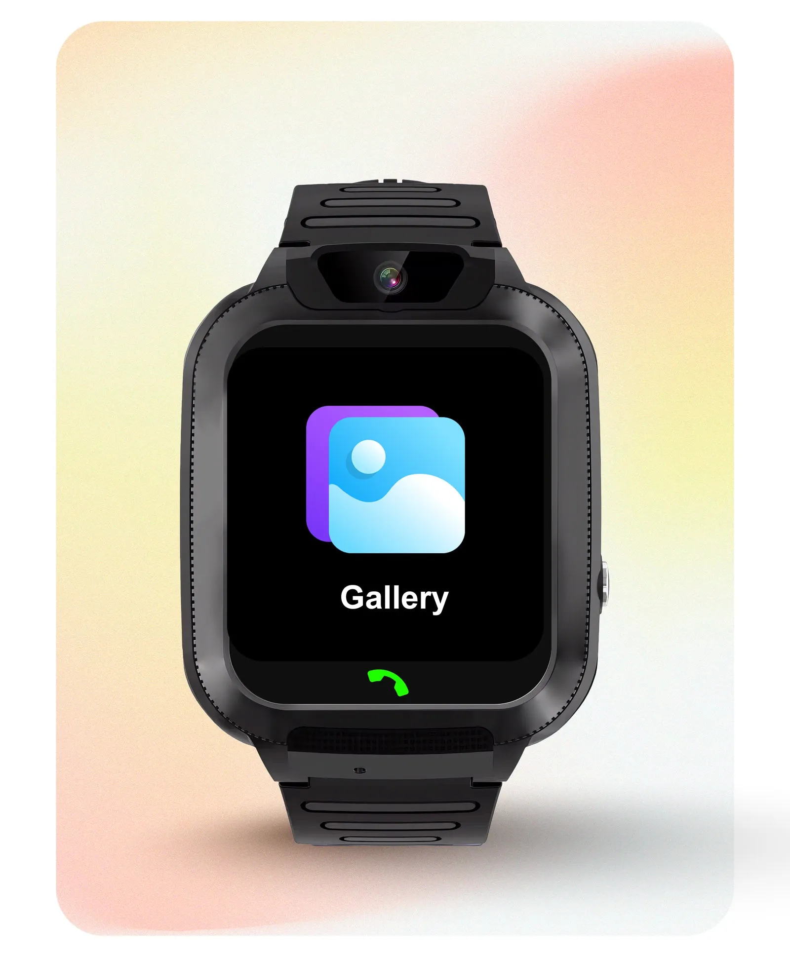 Spiky Basilisk Kids' Cute Waterproof Smartwatch With GPS - Black