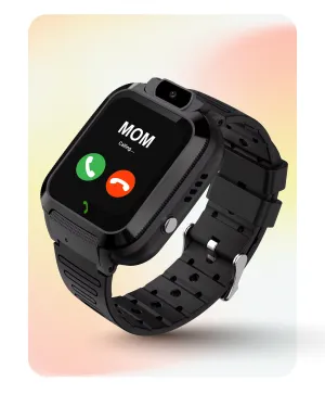 Spiky Basilisk Kids' Cute Waterproof Smartwatch With GPS - Black