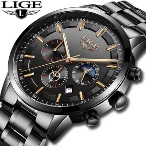 Sport Quartz Clock Mens Watches Top Brand Luxury Business Waterproof Watch