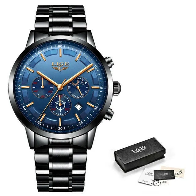 Sport Quartz Clock Mens Watches Top Brand Luxury Business Waterproof Watch
