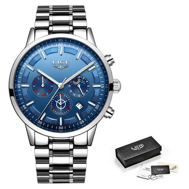 Sport Quartz Clock Mens Watches Top Brand Luxury Business Waterproof Watch