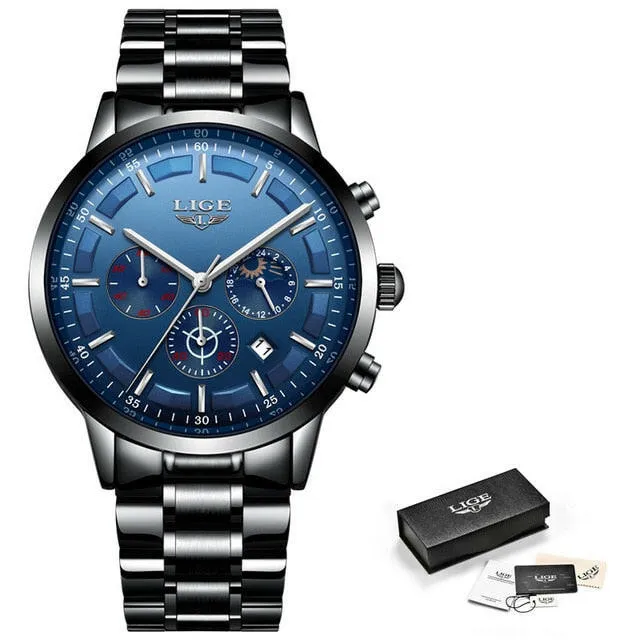 Sport Quartz Clock Mens Watches Top Brand Luxury Business Waterproof Watch