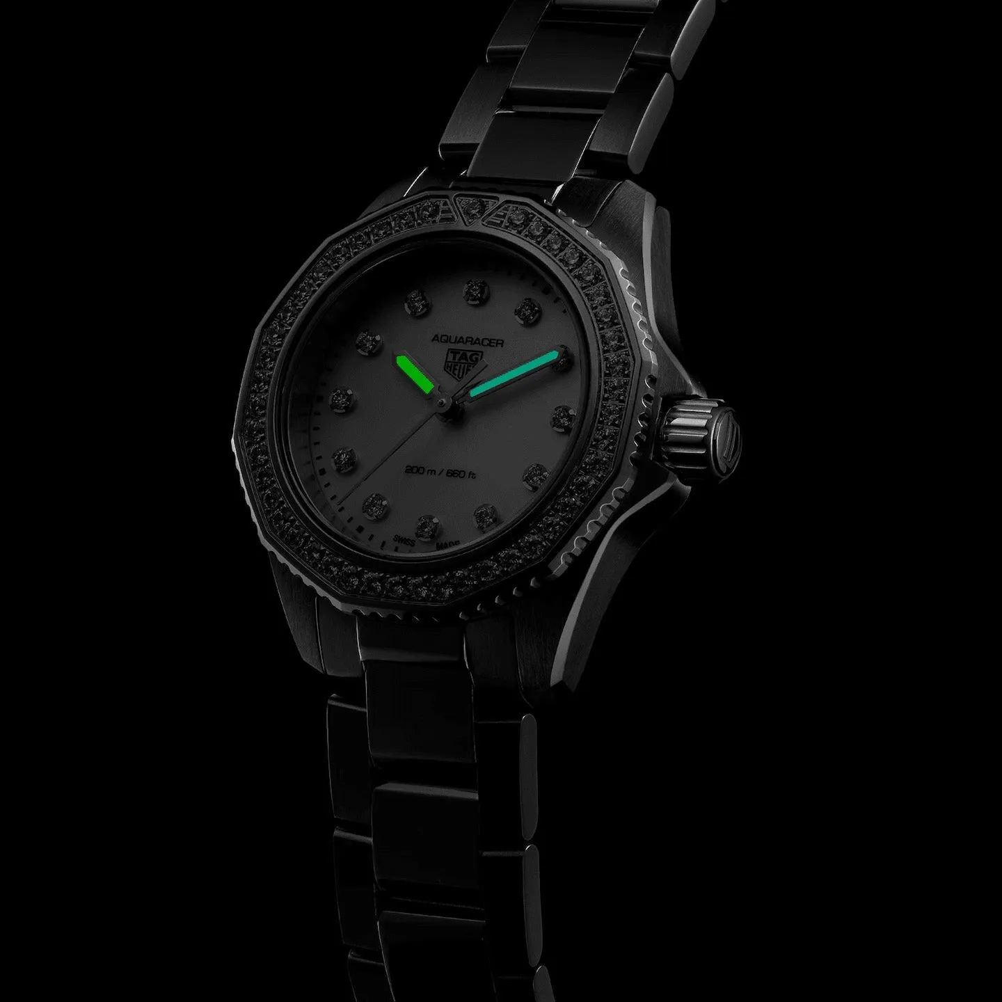 Tag Heuer Aquaracer Ladies White Diamond Watch WBP1417.BA0622