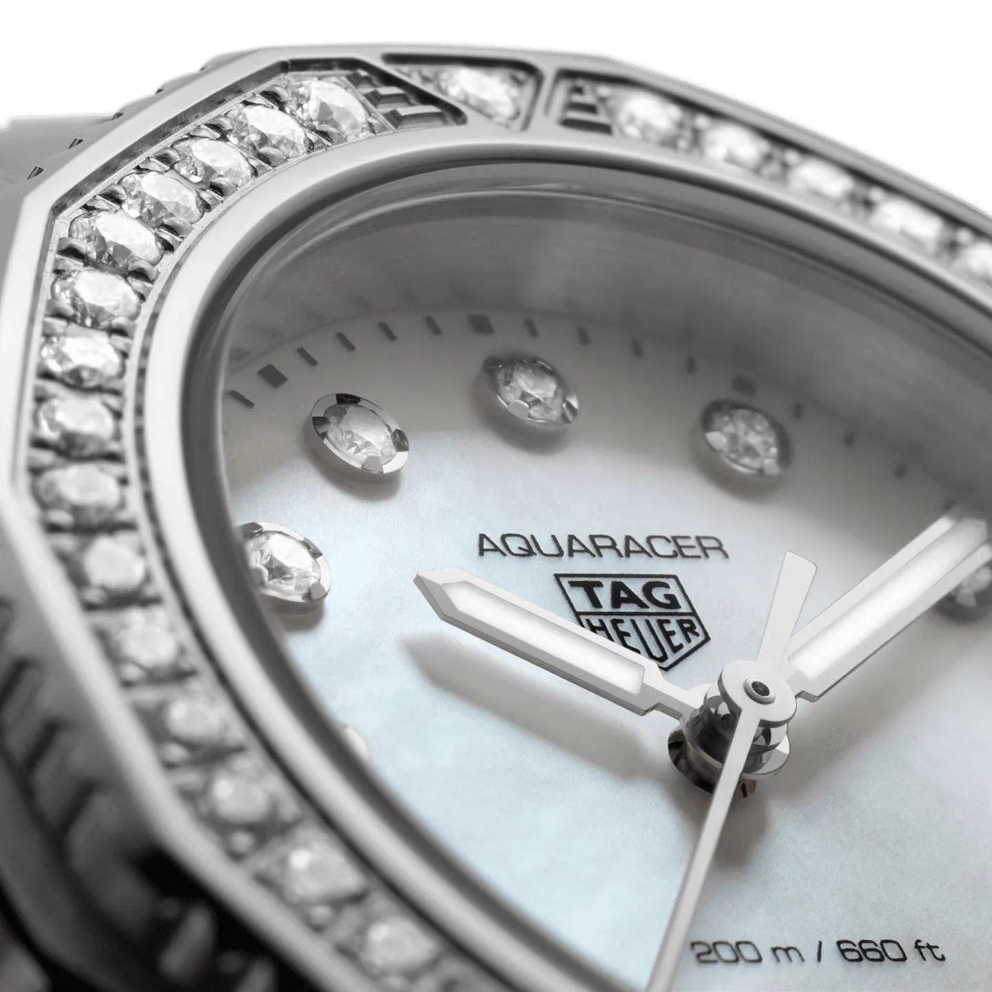Tag Heuer Aquaracer Ladies White Diamond Watch WBP1417.BA0622