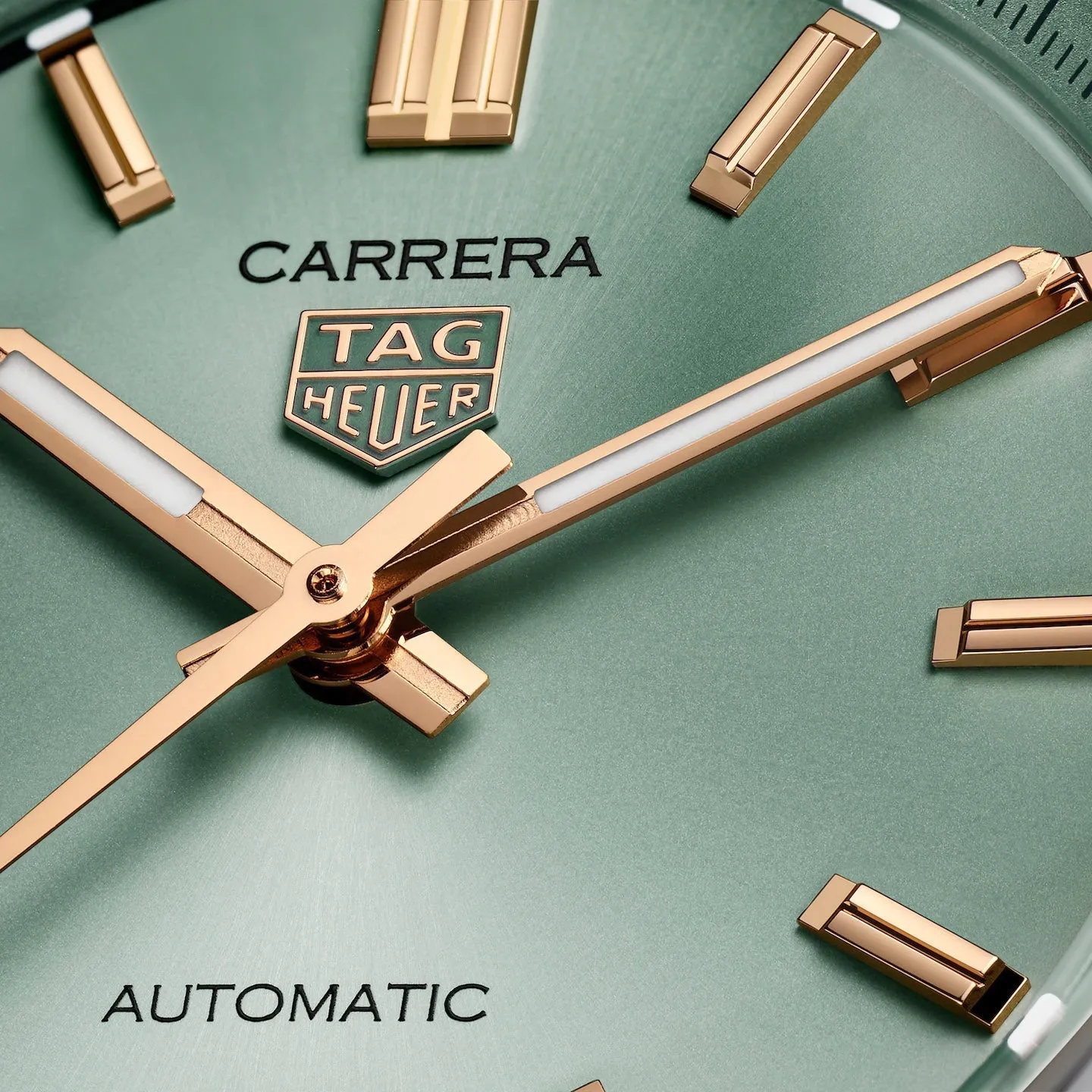 Tag Heuer Carrera Unisex Green and Rose Gold Watch WBN2312.BA0001